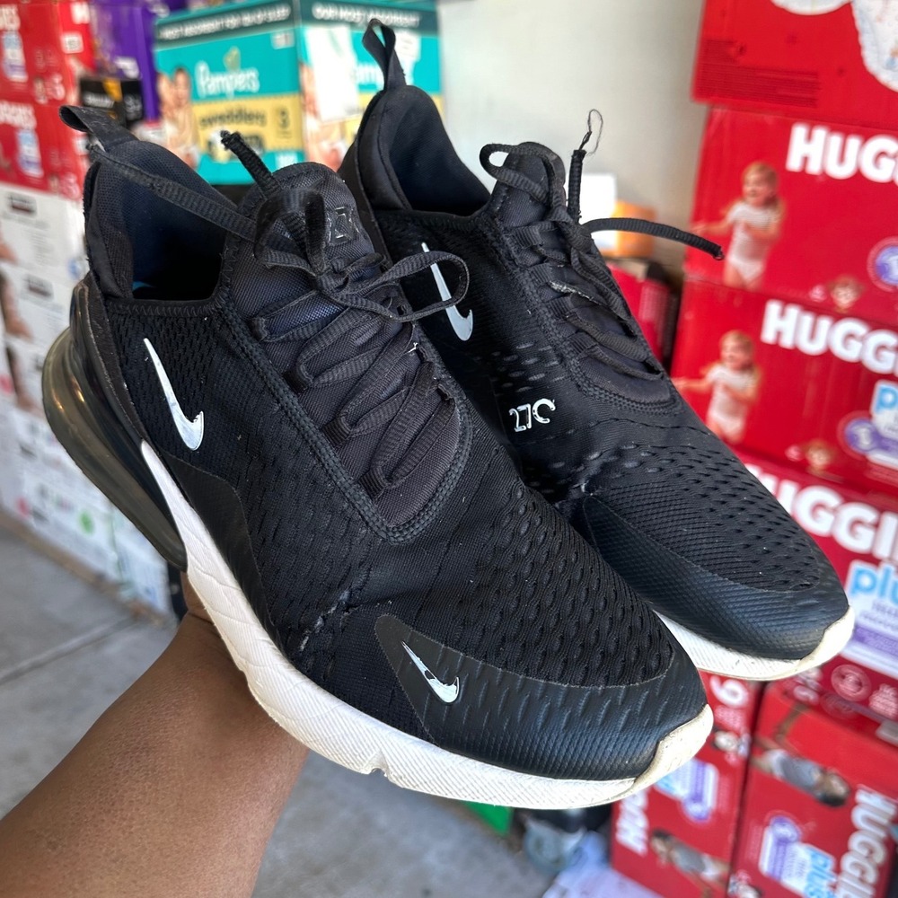 Nike Air Max 270 Men's Athletic Shoes Size 12 Black Anthracite White - Picture 14 of 14